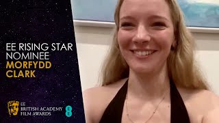 Morfydd Clarks Nominee Speech for the EE Rising Star Award  EE BAFTA Film Awards 2021 [upl. by Archaimbaud431]