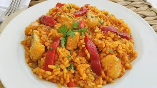 🐟 ARROZ con Bacalao una Receta Fácil con Rico Sabor en pocos minutos [upl. by Rimma]