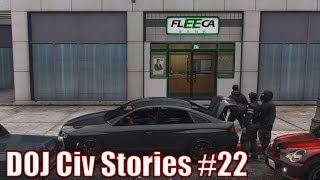 GTA5 RP  DOJ Civ Stories 22  Oblivious Heist Driver [upl. by Colette]