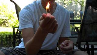 How To Light A Match On Glass HD [upl. by Anelak223]