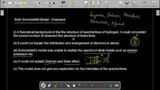 Atomic Physics  Lecture 3  Drawback of BohrSommerfeld Model  Features of Vector Atom Model [upl. by Paik]