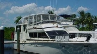 1982 Burns Craft 48 Tri Cabin Motoryacht 41692 [upl. by Nuahsyd301]