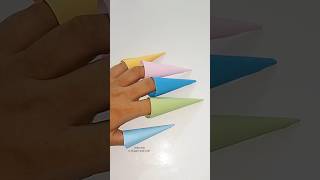 How to make paper nail 💅 DIY sorcery paper nail papernail Halloweencraft ytshorts shorts [upl. by Ally]