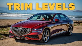 2023 Genesis G80 Trim Levels and Standard Features Explained [upl. by Nwhas]