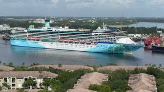 Cruise watching from Harbour Island  Margaritaville at Sea Islander September 6th 2024 4K HD [upl. by Faustine]