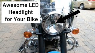 How to Install H4 LED quotSealightquot Headlight on Your Bike  StepbyStep Instructions for VN900 [upl. by Raamaj]