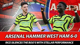 Arsenal Hammer West Ham  Rice Puts In Stellar Performance  Toney or Osimhen [upl. by Eenafit]