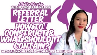 REFERRAL LETTER Example for QUALIFYING EXAM in HELLO RACHE 2024 [upl. by Garrett677]