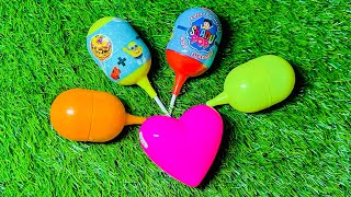 Oddly Satisfying l Unpacking Kinder Surprise heart  lots of surprise eggs unpacking  ASMR sound [upl. by Sivrat910]