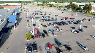 Drone View  Cadillac Michigan  DowntownAreaTrip  From Above [upl. by Ihcalam]