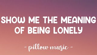 Show Me The Meaning of Being Lonely  Backstreet Boys Lyrics 🎵 [upl. by Eoz]