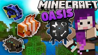 Making An Aquarium in the Floor in Minecraft Oasis  Ep66 [upl. by Kentigera]