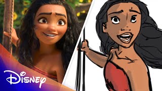 Moana Side by Side  Disney [upl. by Nohtanoj]