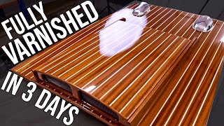 How To Varnish Wood Quickly  Fast Epoxy Clear Coating Method [upl. by Brie970]