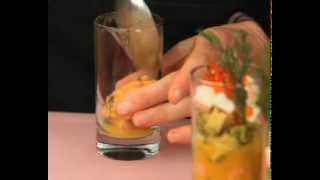 Recette de verrine saumon et avocat au fromage de chèvre Soignon [upl. by Medorra648]