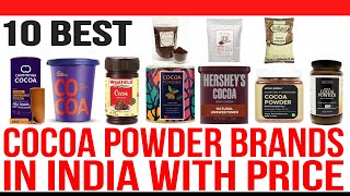 Top 10 Best Cocoa Powder in India with Price  Best Cocoa Powder Brands in India [upl. by Moser660]