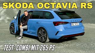 SKODA OCTAVIA RS 2025 🩵 Neue Farbe 🩵 zum Facelift  Benziner mit 265 PS im Test  Preis [upl. by Letha]