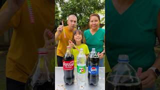 Pepsi 7up CocaCola VS Mentos shorts GamGam Family [upl. by Terpstra]