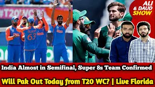 Will Pak Out Today from T20 WC  India Almost in Semifinal Super 8s Team Confirm  No Bumrah V Can [upl. by Paik]