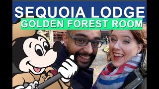 Sequoia Lodge GOLDEN FOREST DISNEYLAND PARIS hotel room lounge club [upl. by Ycnaffit177]