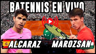 Carlos Alcaraz vs Fabian Marozsan  Masters 1000 de Roma  EN VIVO [upl. by Victoir]