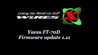 FT70DR Firmware update [upl. by Trainor273]