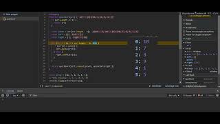 QUICKSORT ALGORITHM IN JAVASCRIPT [upl. by Oidualc]