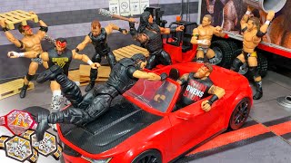 The Shield vs Undisputed Era Hardcore Action Figure Match Winners Take All [upl. by Beckman]