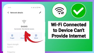 Fix WiFi Connected to Device Cant Provide Internet  Wifi Connected But not Providing Internet [upl. by Mok]