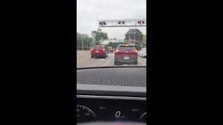 VIDEO Driver helped off train tracks by Morrisville officer Courtesy Morrisville police [upl. by Luo]