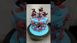 SpiderMan theme cake Decorating youtube ytshorts shorts Cake oasis [upl. by Gotthelf]