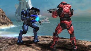 Halo 2 Anniversary Elites VS Halo CE Anniversary Spartans [upl. by Elleirol]