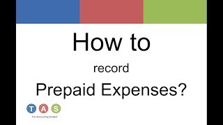 How to record Prepaid Expenses [upl. by Ruby434]