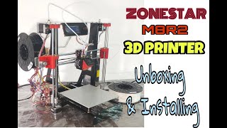 Zonestar 3D printer Unboxing and Installing [upl. by Zsa]