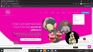 Tuto utilisation site Cours de pâtisserie CDP San Nicolas [upl. by Laet]