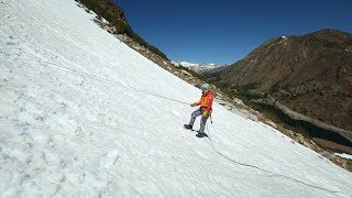 Alpine amp Mountaineering 28 Rappelling with Crampons amp Ice Tools  Climbing Tech Tips [upl. by Gaivn]