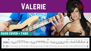 Amy Winehouse  Valerie Back to Black Version  Bass Cover  TAB [upl. by Berky]