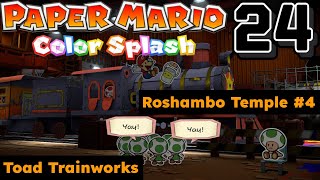 ASM Paper Mario Color Splash Roshambo Temple 4 amp Toad Trainworks Walkthrough 24 [upl. by Adnihc231]