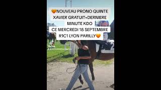 🧡NOUVEAU PRONO QUINTE XAVIER GRATUITDERNIERE MINUTE KDO MERCREDI 18 SEPTEMBRE R1C1 LYON PARILLY❤️ [upl. by Rramal872]