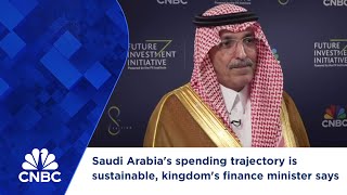 Saudi Arabias spending trajectory is sustainable kingdoms finance minister says [upl. by Ludovico]