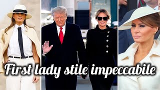 Melania moglie di Trump Stile Eleganza e Moda Europea che Fanno Parlare Tutti [upl. by Clere679]