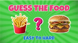 Can You GUESS THE FOOD  Guessing Game For Kids  Easy To Hard [upl. by Anilosi638]