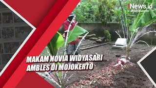 Video Makam Mahasiswi Novia Widyasari Ambles di Mojokerto [upl. by Rebmyt]