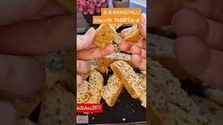 ☆☆Anasonlu Biscotti TarifiAnise Biscotti Recipeİkramlik [upl. by Hctim]