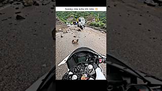 Sunday ride kya ho gya 😰automobileshortsmotorcyclemotovlogjammur15bikeloverrider [upl. by Pinkham]