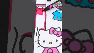 Coloring Hello Kitty 👗 coloring art hellokitty [upl. by Ahsille]