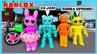 24 Jam Aku Dan Adiku Menjadi Sprunki Di Roblox Brookhaven ft Shasyaalala [upl. by Aihseyn]