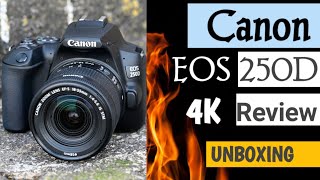 Canon EOS 250D Review in Hindi  Best Budget Dslr 4K Camera [upl. by Goles]