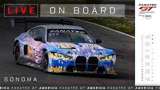 LIVE  Race 1  Onboard 38 ST Racing  Sonoma Raceway  Fanatec GT America 2024 [upl. by Duomham]