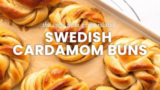 SWEDISH CARDAMOM BUNS [upl. by Nosremaj687]